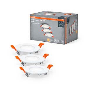 OSRAM Downlight Slim LED Einbaustrahler-Set weiß 4,5 W