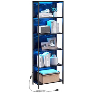 VASAGLE Bücherregal schwarz 60,0 x 30,3 x 178,6 cm, 1 St.