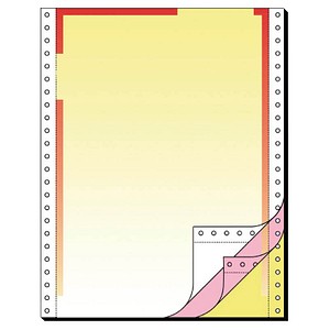 SIGEL Endlospapier A4 hoch 3-fach, 70 g/qm gelb 400 Blatt