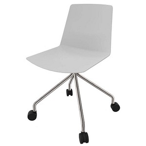 8052877356324 - Besucherstuhl Clue grau   chrom ohne Armlehnen Fußkreuz 8052877356324 Quadrifoglio