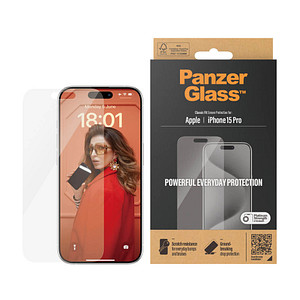 PanzerGlass™ Classic Fit Display-Schutzglas für Apple iPhone 15 Pro