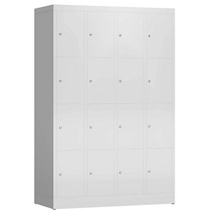 4061815857162 - Schließfachschrank ClassiX lichtgrau X-520440 16 Schließfächer 1185 x 500 x 1800 cm 4061815857162 LÜLLMANN 4061815857162 - Schließfachschrank ClassiX lichtgrau X-520440 16 Schließfächer 1185 x 500 x 1800 cm 4061815857162 LÜLLMANN