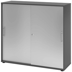 4032062304860 - Schiebetürenschrank V1753S G S RE grafit silber 2 Fachböden 1200 x 400 x 1100 cm