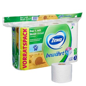 Zewa Toilettenpapier bewährt 3-lagig, 24 Rollen
