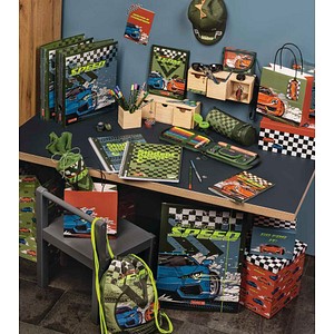 4061947149487 - Kinder-Sporttasche Kunstfaser rot bau grün 1049132521