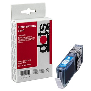 4250073722996 - Druckerpatrone 15190003-DOTS kompatibel zu Canon CLI-551 XL C cyan 4250073722996 Dots