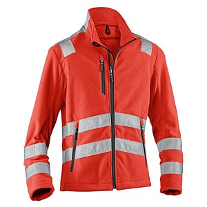 4053813373980 - Kübler Workwear - Kübler Reflectiq Fleecejacke psa 2 warnrot Gr m - rot