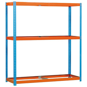 8435104911303 -  Schwerlastregal SIMONFORTE 2409-3 450100045202490 orange blau 2400 x 900 x 2000 cm 8435104911303 Simon Rack