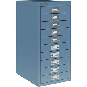 BISLEY MultiDrawer™ L2910 Schubladenschrank blau 10 Schubladen 27,8 x 38,0 x 59,0 cm