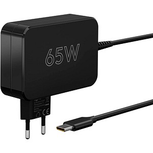 4040849654190 - Ladekabel mit Adapter schwarz Kabellänge 18 m 65 Watt 4040849654190 Goobay