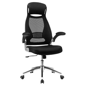 6955880326594 - Songmics - Bürostuhl Drehstuhl Chefsessel Bürodrehstuhl mit Kopfstütze klappbare Armlehnen Wippfunktion Schwarz OBN86BK - Schwarz 6955880326594 - Songmics - Bürostuhl Drehstuhl Chefsessel Bürodrehstuhl mit Kopfstütze klappbare Armlehnen Wippfunktion Schwarz OBN86BK - Schwarz