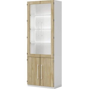 röhr objekt.pur Vitrine weiß 5 Fachböden