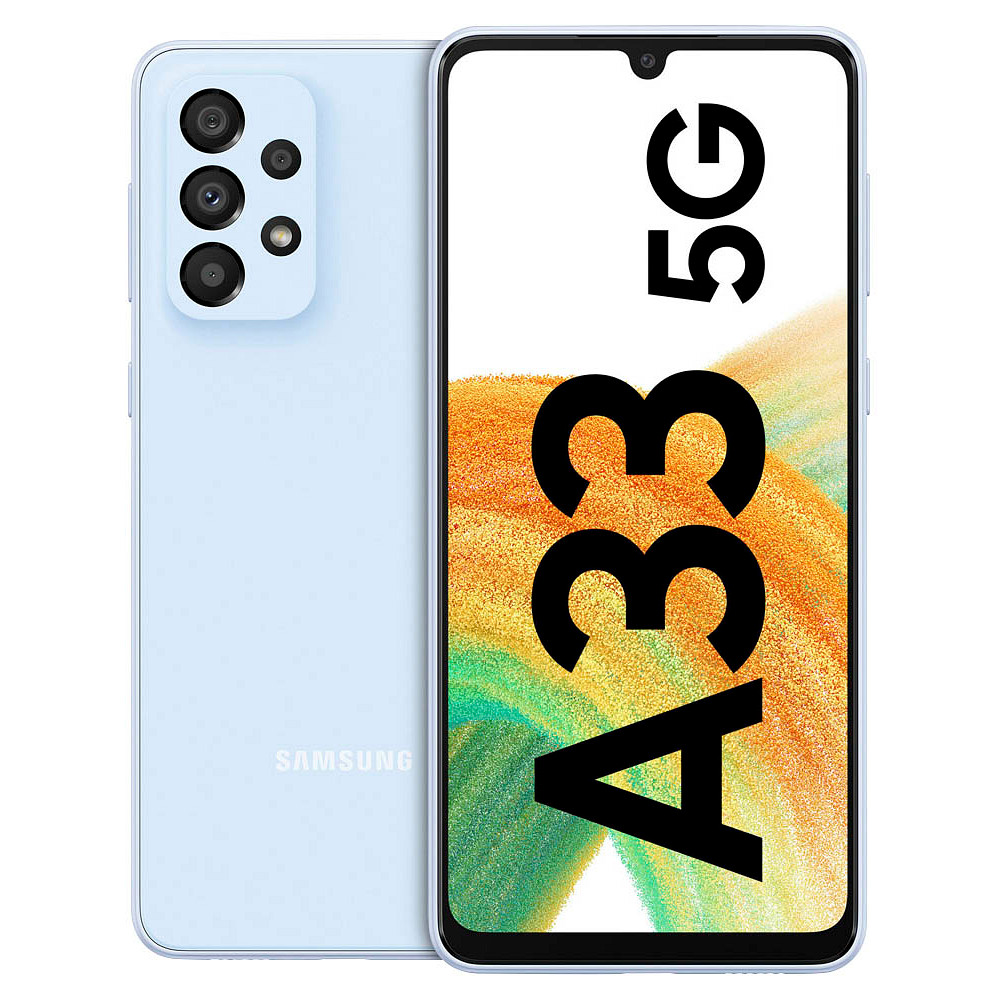 SAMSUNG Galaxy A33 5G Dual-SIM-Smartphone blau 128 GB