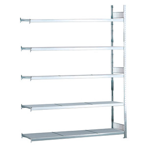 4004514215383 - SCHULTE Weitspannregal mit Stahlboden Höhe 3000 mm Spannweite 2250 mm Anbauregal Tiefe 500 mm