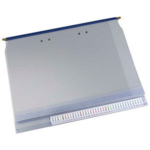 BOI Planettentasche Kunststoff blau DIN A4 3x Klemmleiste, 10 St.