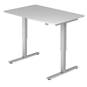XMST12 höhenverstellbarer Schreibtisch grau rechteckig