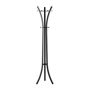 Alco Garderobenständer 2873-11, mit 9 Haken, Metall, schwarz 4007735146115 Alco