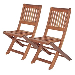 2 Harms Kinder-Klappstühle Garden Pleasure Montana braun