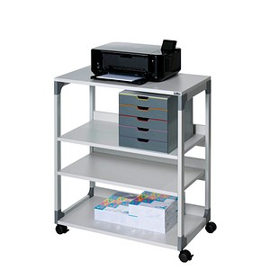 DURABLE System Multi Trolley 88 Bürowagen grau 4 Ebenen 75,0 x 43,2 x 87,9 cm