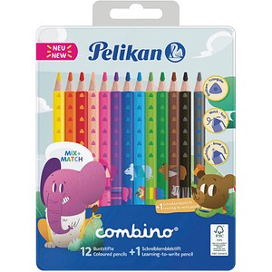 Pelikan Combino 12+1 Buntstifte farbsortiert, 13 St.