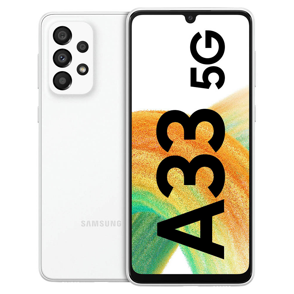 SAMSUNG Galaxy A33 5G Dual-SIM-Smartphone weiß 128 GB