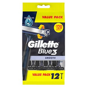 Gillette Blue3 Smooth Einwegrasierer - 12 Stück - 3 Klingen - Schwenkkopf