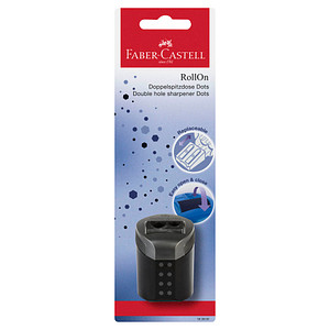 4005401839910 - FABER-CASTELL Dosenspitzer doppelt Faber Doppelspitzdose Dots BK schwarz