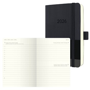 4004360772634 - Tageskalender Conceptum 2026 C2620 A5 400 Seiten 1 Jahr 1 Seite für je 1 Tag PEFC®-Papier Kunststoff schwarz