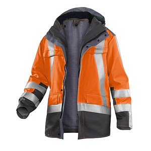 KÜBLER® unisex Warnjacke PSA SAFETY X8 warnorange, anthrazit Größe XL