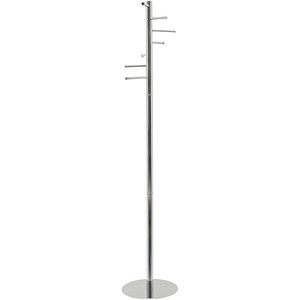4002390080422 - Garderobenständer 9406496 MAULcalima Anzahl der Haken 7 (Ø x H) 35 cm x 177 cm Metall Stahl Hellsilber 1 St 4002390080422 - Garderobenständer 9406496 MAULcalima Anzahl der Haken 7 (Ø x H) 35 cm x 177 cm Metall Stahl Hellsilber 1 St
