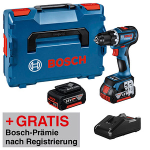 AKTION: BOSCH Professional GSR 18V-90 C Akku-Bohrschrauber-Set 18,0 V, mit 2 Akkus mit Prämie nach Registrierung