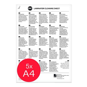 0033816089662 - Reinigungsblätter für Laminiergeräte matt für A3 A4 5 St