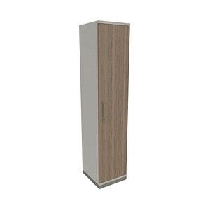 4260649681268 - fm Aktenschrank Oldenburg 4260649681268 weiß eiche natur 4 Fachböden 400 x 442 x 1869 cm