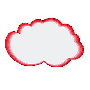 Moderationskarten weiß/rot 41,0 x 26,0 cm, 20 St.