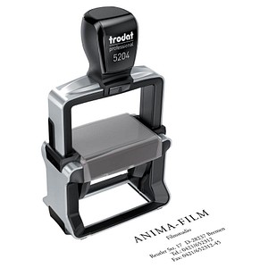 4044589409027 - Textstempel individualisierbar 5204 selbstfärbend schwarz ohne Logo 1 St -  Nachträglich per Gutschein personalisieren