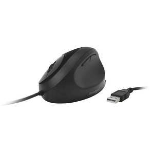Kensington Pro Fit Ergo Wired Mouse - Ergonomic - Optical - 3200 DPI - Black