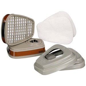 3M Partikelfilter A2 P2 für Atemschutzmasken Serie 6000/7000 Grau/Weiß