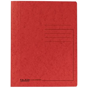 25 FALKEN Schnellhefter Karton rot DIN A4
