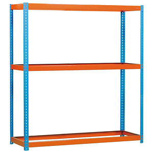 8435104922590 -  Schwerlastregal ECOFORTE 1206-3 8435104922590 orange blau 1200 x 600 x 2000 cm 8435104922590 Simon Rack