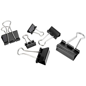 4040881856217 - Foldbackklammern schwarz 24 St