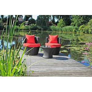 4041908099990 - Sitzgruppe Linz rot schwarz Kunststoff Metall 7-teilig 4041908099990 - Sitzgruppe Linz rot schwarz Kunststoff Metall 7-teilig