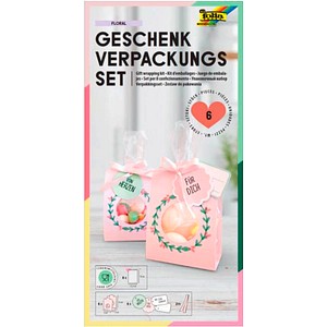 4001868132090 - 6 Geschenktaschen Set Floral rosa 115 x 190 cm