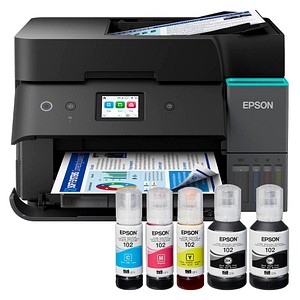 AKTION: EPSON EcoTank ET-4950 4 in 1 Tintenstrahl-Multifunktionsdrucker schwarz mit 60 Euro CashBack