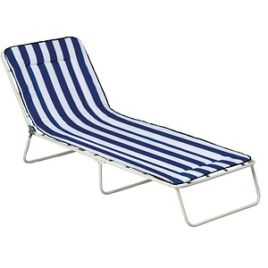Best 3-Bein-Liege Chiemsee 34456802 weiß//blau