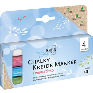 4000798120344 - 4 Fensterdeko Kreidemarker farbsortiert 20 - 30 mm 4000798120344 4 Stück