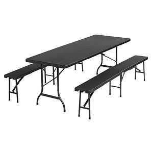Image of Garden Pleasure Sitzgruppe Ventana, schwarz Kunststoff, Metall, 3-teilig