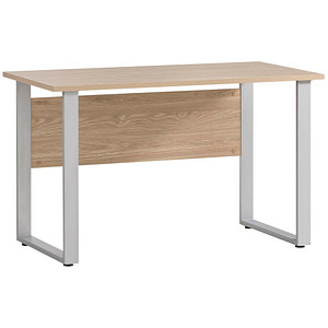 4027181119921 - Antero Schreibtisch eiche rechteckig U-Fuß-Gestell silber 1200 x 650 cm