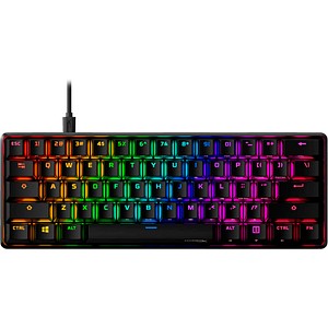 0196786337420 - Alloy Origins 60 - HX Red Gaming-Tastatur schwarz 0196786337420 HyperX
