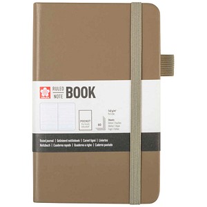 8712079544430 - Notizbuch ca A7+ liniert schlacke Hardcover 160 Seiten 1 St