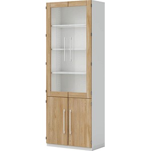 röhr objekt.pur Vitrine weiß 5 Fachböden